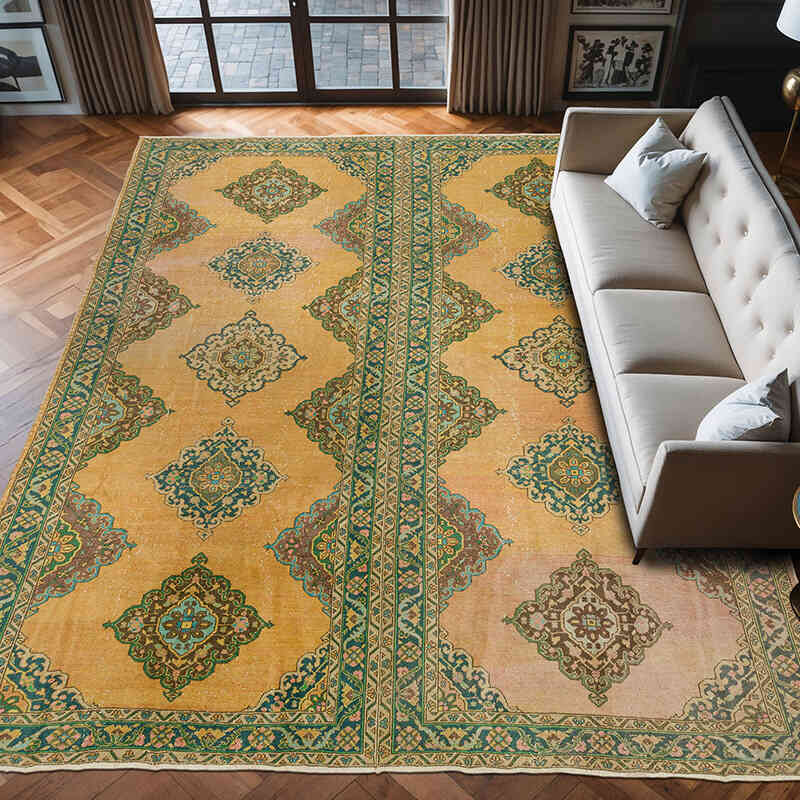 El Dokuma Vintage Hali - 296 cm x 390 cm - K0073184