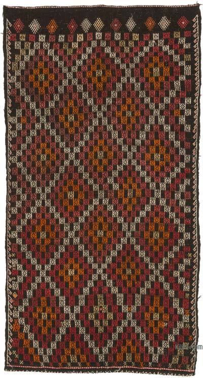 Vintage Anatolian Jijim Rug - 5' 3" x 9' 11" (63" x 119")