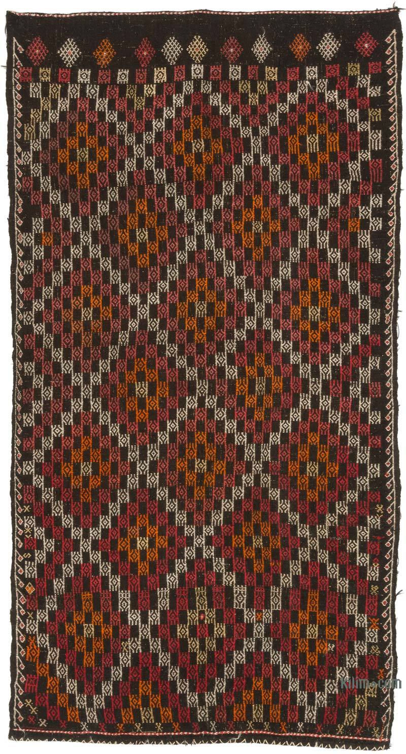 Vintage Anatolian Jijim Rug - 5' 3" x 9' 11" (63" x 119") - K0073185