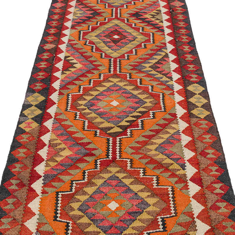 Alfombra Kilim Tribal Vintage - 86 cm x 305 cm - K0073190