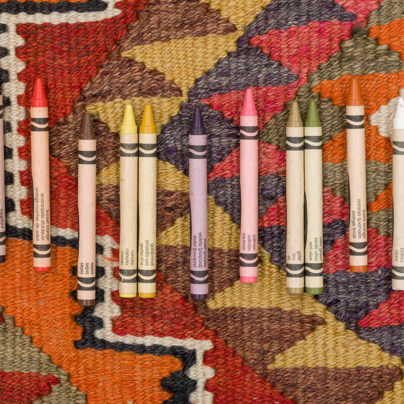 Alfombra Kilim Tribal Vintage - 86 cm x 305 cm - K0073190