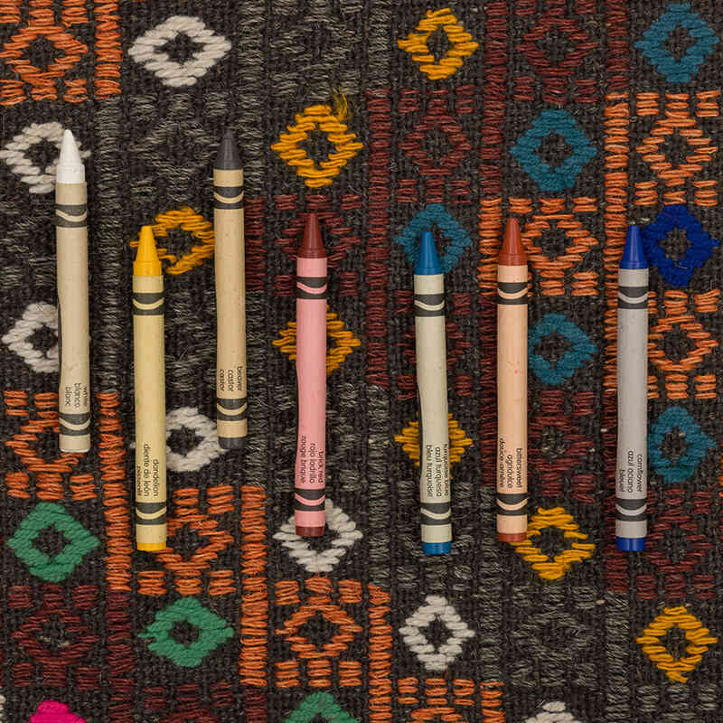 Vintage Anatolian Jijim Rug - 5' 5" x 10' 4" (65" x 124") - K0073194
