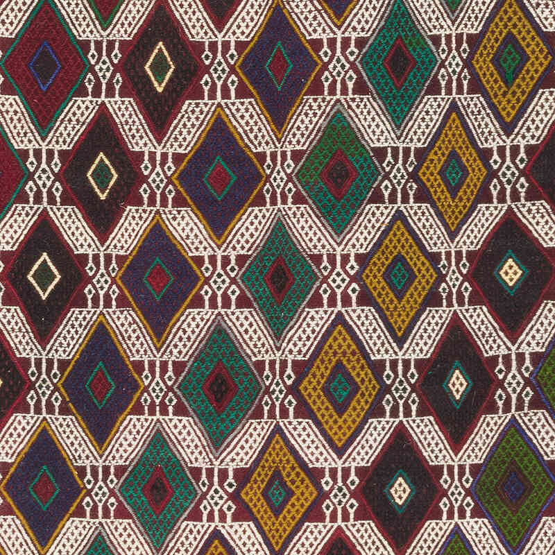 Vintage Anatolian Jijim Rug - 4' 7" x 5' 8" (55" x 68") - K0073197