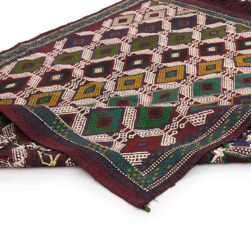 Vintage Anatolian Jijim Rug - 4' 7" x 5' 8" (55" x 68") - K0073197