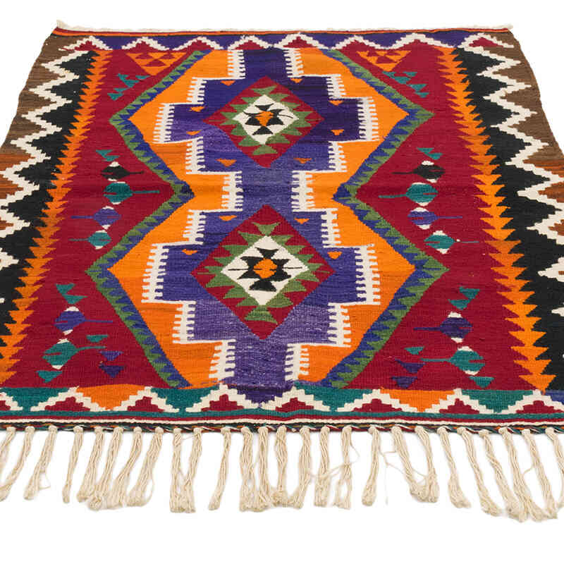 Alfombra Vintage Kilim Turca - 98 cm x 130 cm - K0073199