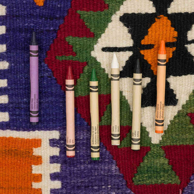 Alfombra Vintage Kilim Turca - 98 cm x 130 cm - K0073199