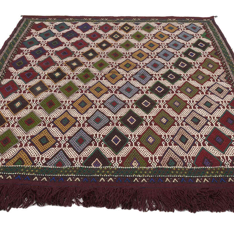 Vintage Anatolian Jijim Rug - 4' 8" x 6'  (56" x 72") - K0073206