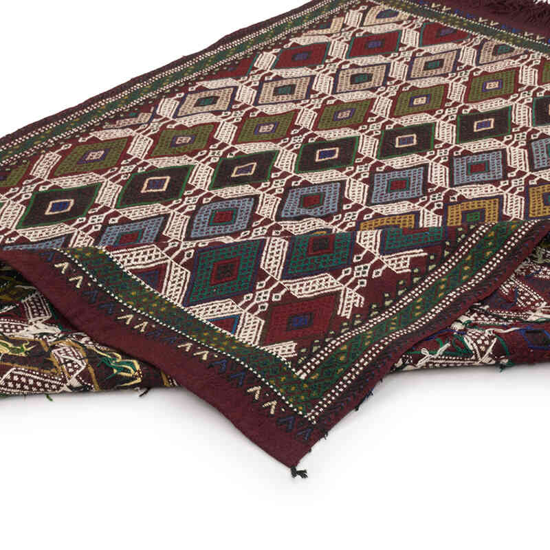 Vintage Anatolian Jijim Rug - 4' 8" x 6'  (56" x 72") - K0073206