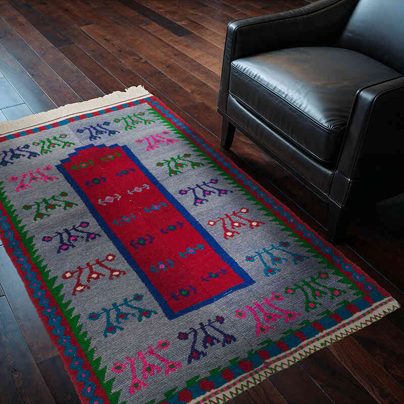 Vintage Anatolian Tulu Rug - 4'  x 5' 7" (48" x 67") - K0073218