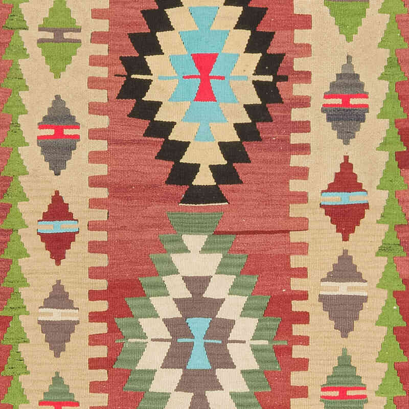 Vintage Turkish Kilim Runner - 2' 10" x 10' 6" (34" x 126") - K0073219