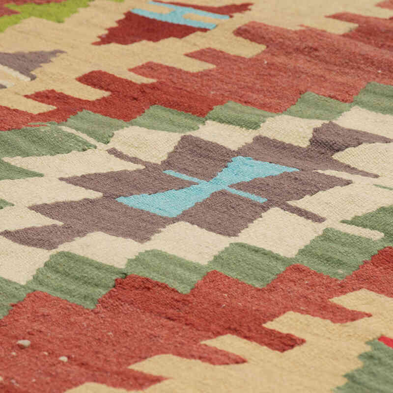 Vintage Turkish Kilim Runner - 2' 10" x 10' 6" (34" x 126") - K0073219