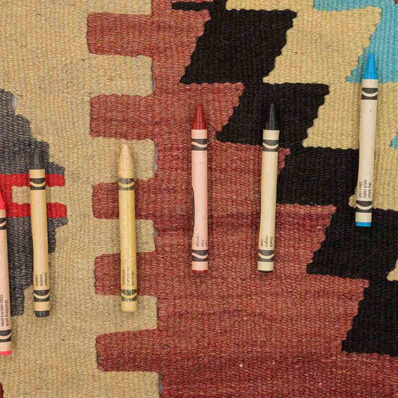 Vintage Turkish Kilim Runner - 2' 10" x 10' 6" (34" x 126") - K0073219