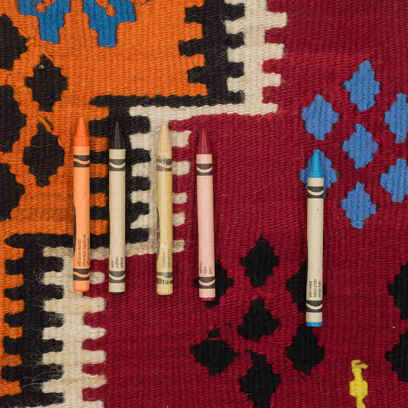 Alfombra Vintage Kilim Turca - 102 cm x 157 cm - K0073226