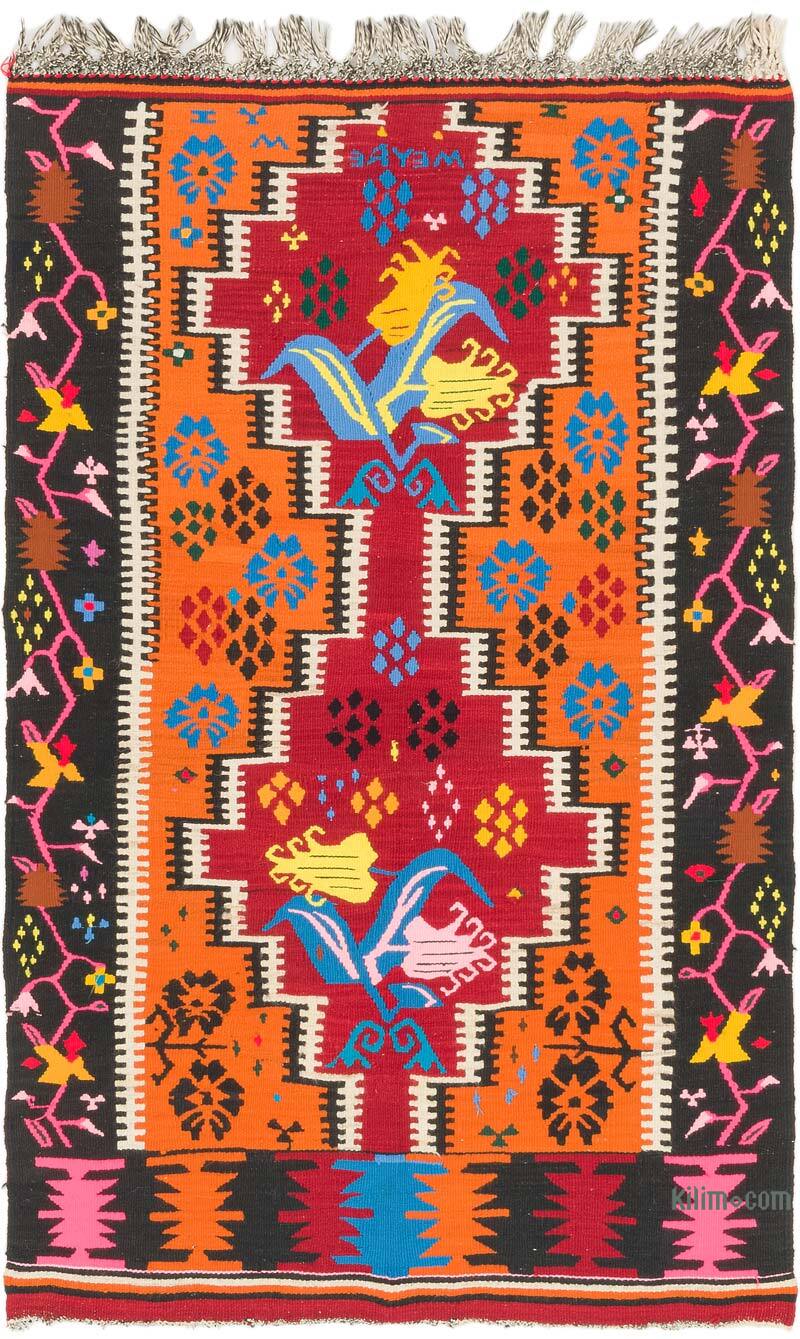 Alfombra Vintage Kilim Turca - 102 cm x 157 cm - K0073226