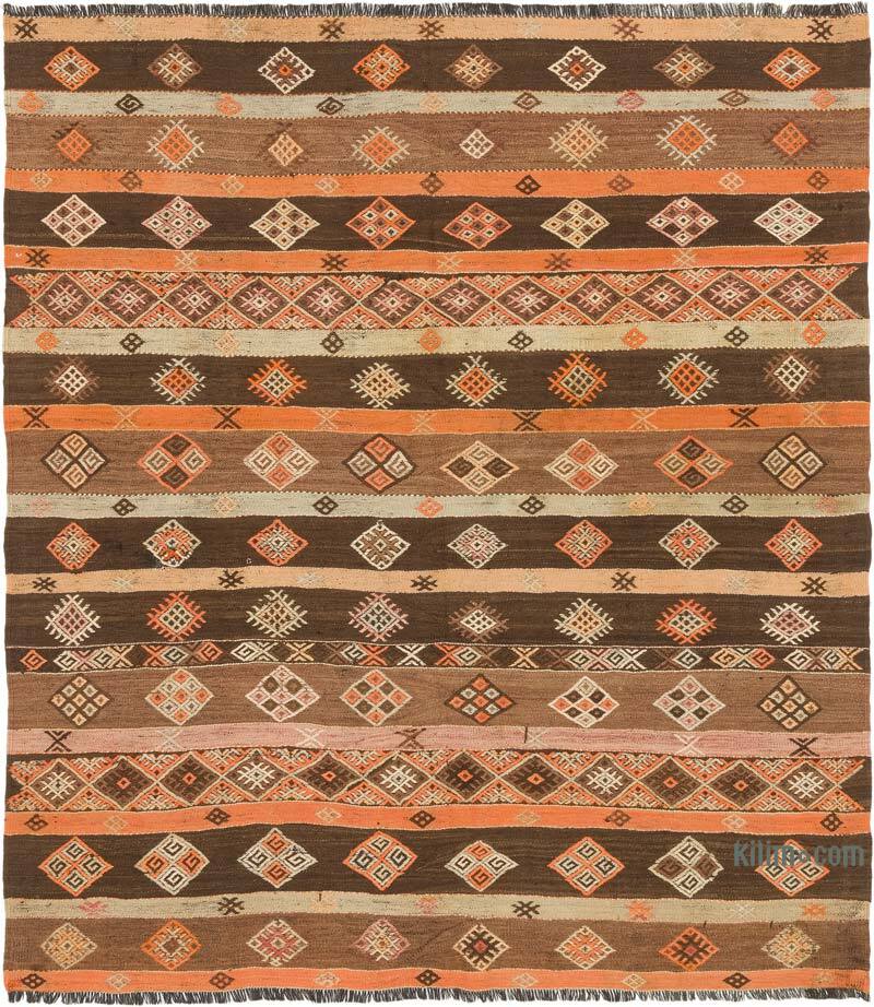 Alfombra Vintage Kilim Turca - 196 cm x 221 cm - K0073228
