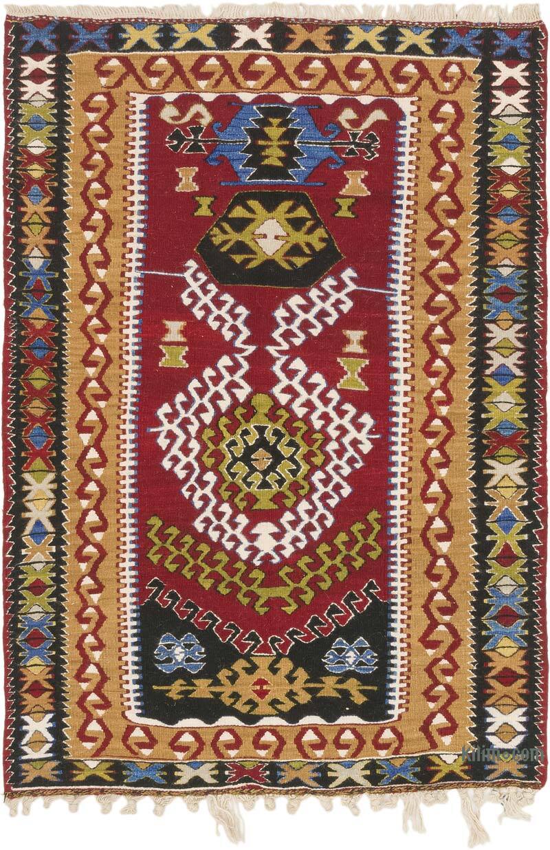 Alfombra Vintage Kilim Turca - 106 cm x 147 cm - K0073230