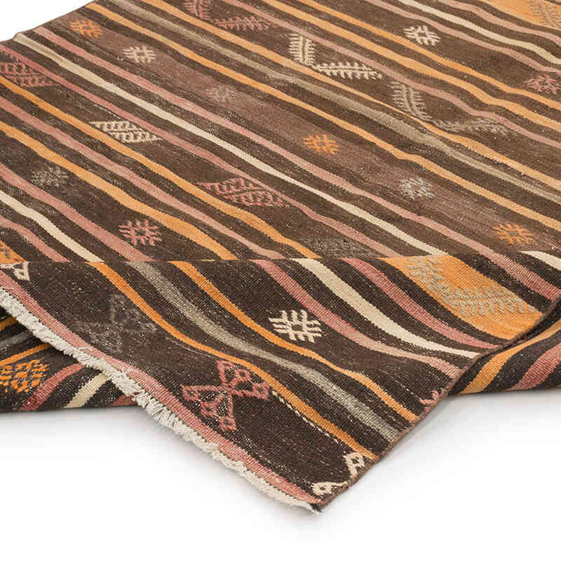Vintage Turkish Kilim Rug - 5' 1" x 11' 4" (61" x 136") - K0073231