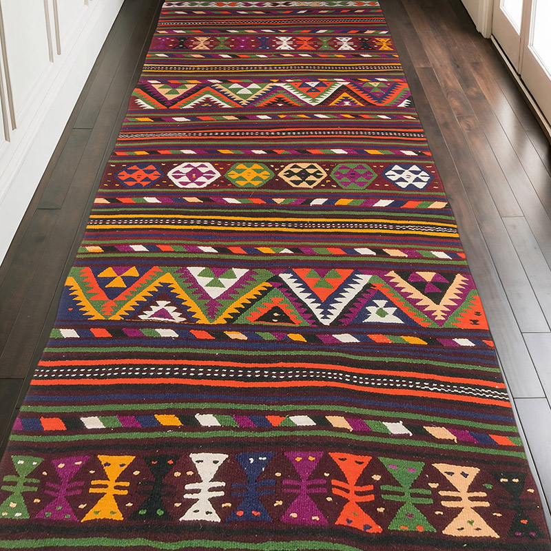 Alfombra Vintage Konya Kilim - 142 cm x 342 cm - K0073238