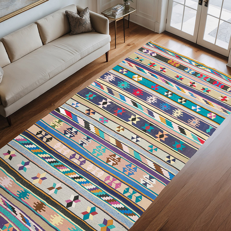 Alfombra Vintage Kilim Turca - 181 cm x 353 cm - K0073241