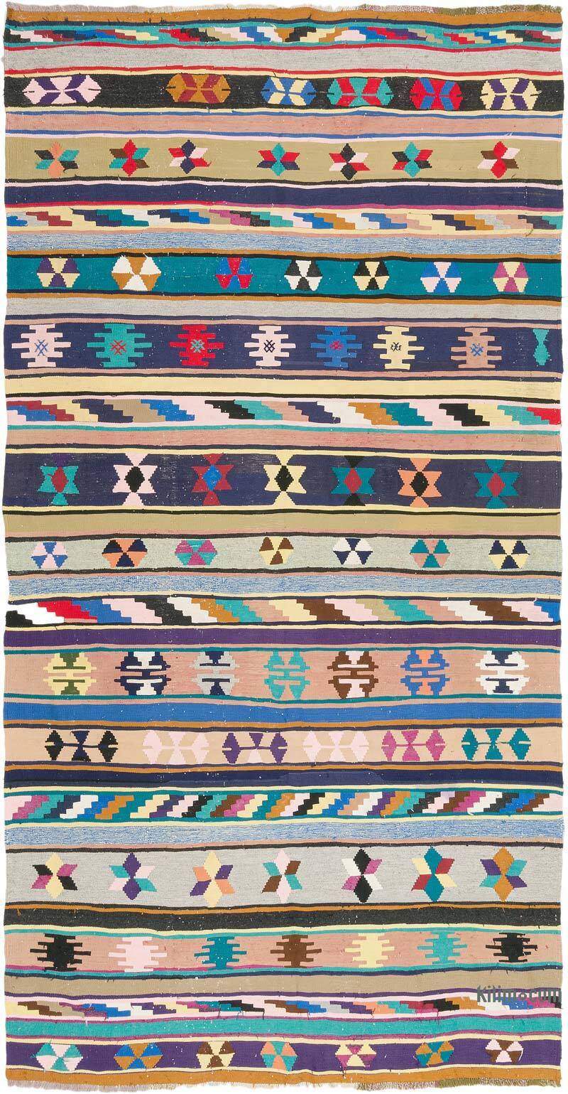 Alfombra Vintage Kilim Turca - 181 cm x 353 cm - K0073241