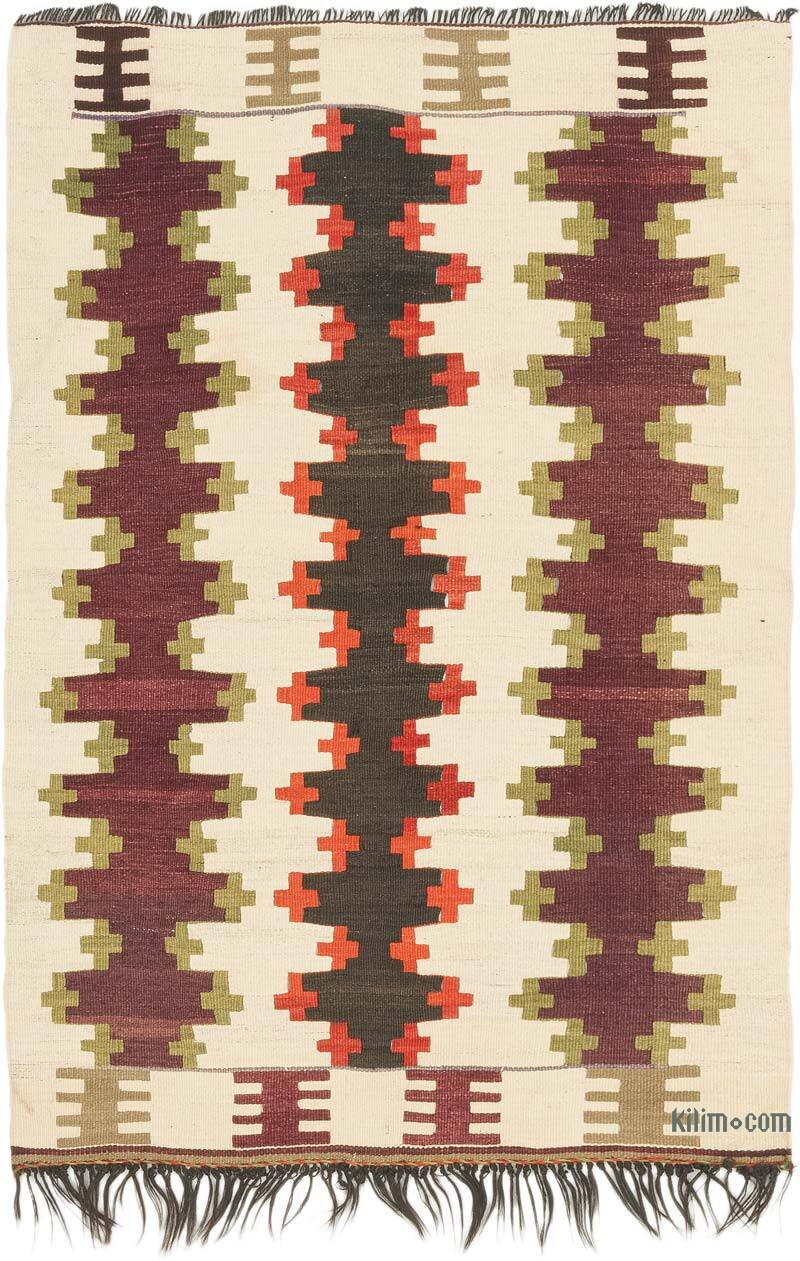 Alfombra Vintage Kilim Turca - 100 cm x 145 cm - K0073242
