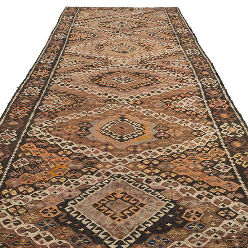 Vintage Kars Kilim Rug - 5' 3" x 12' 10" (63" x 154") - K0073245