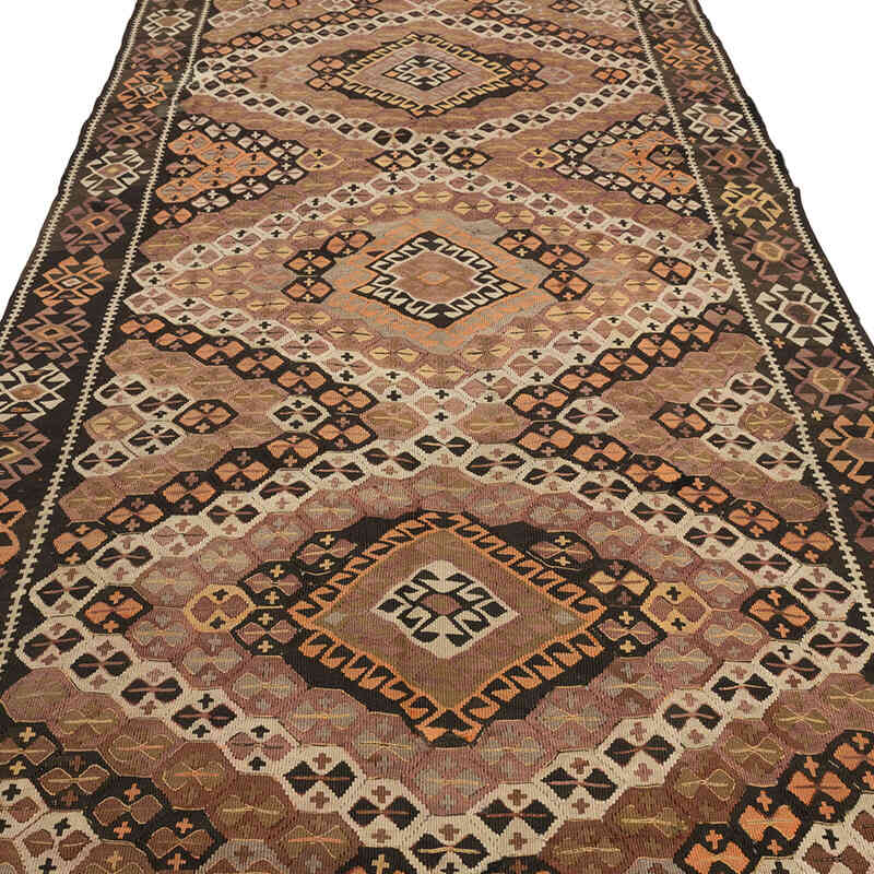 Vintage Kars Kilim Rug - 5' 3" x 12' 10" (63" x 154") - K0073245