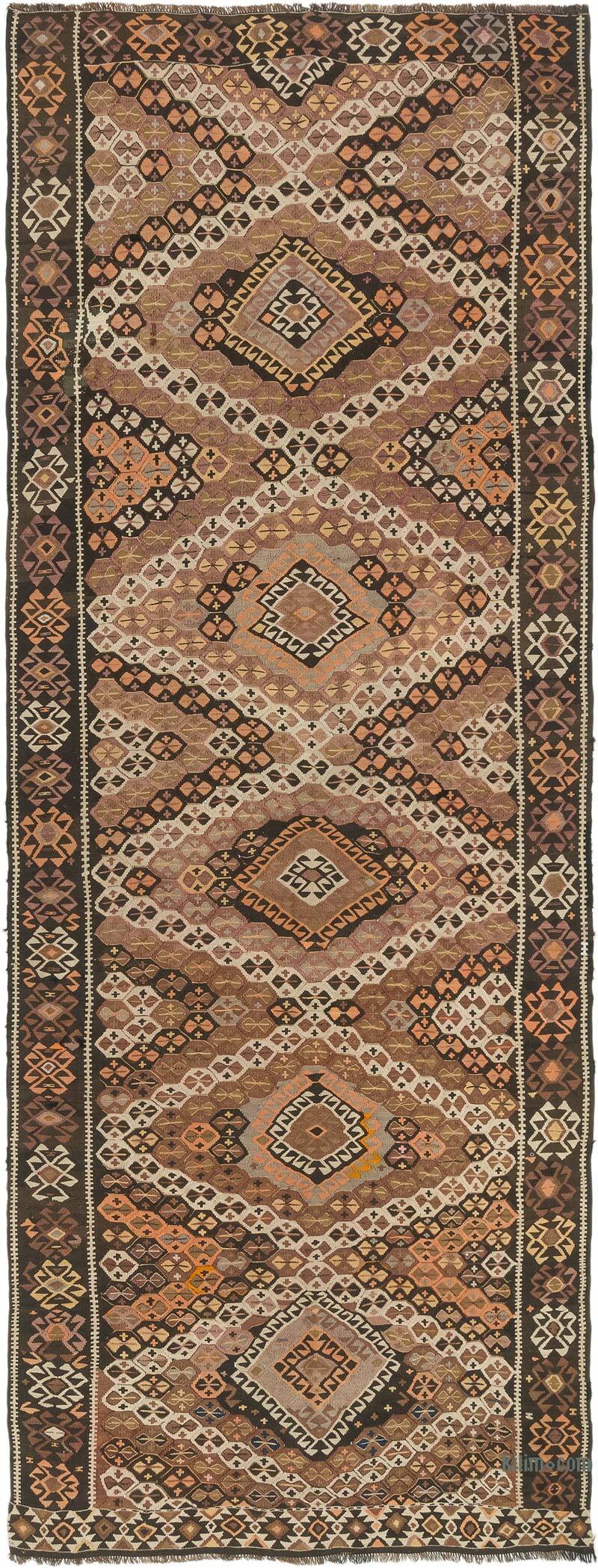 Vintage Kars Kilim Rug - 5' 3" x 12' 10" (63" x 154") - K0073245