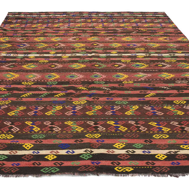 Vintage Turkish Kilim Rug - 6' 4" x 8' 9" (76" x 105") - K0073249