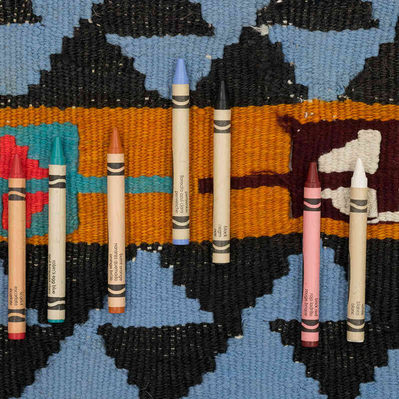 Alfombra Vintage Kilim Turca - 115 cm x 145 cm - K0073258