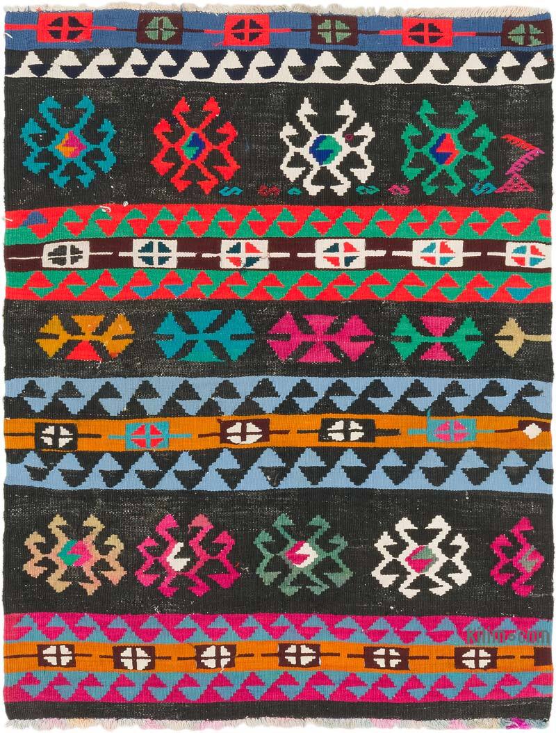 Alfombra Vintage Kilim Turca - 115 cm x 145 cm - K0073258