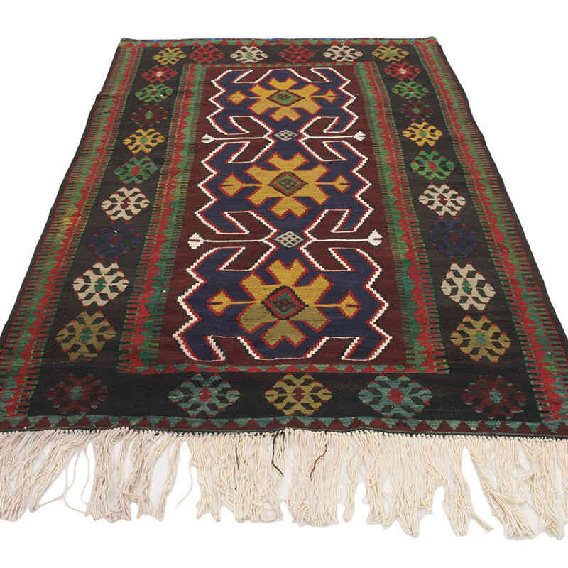 Alfombra Vintage Kilim Turca - 114 cm x 194 cm - K0073264