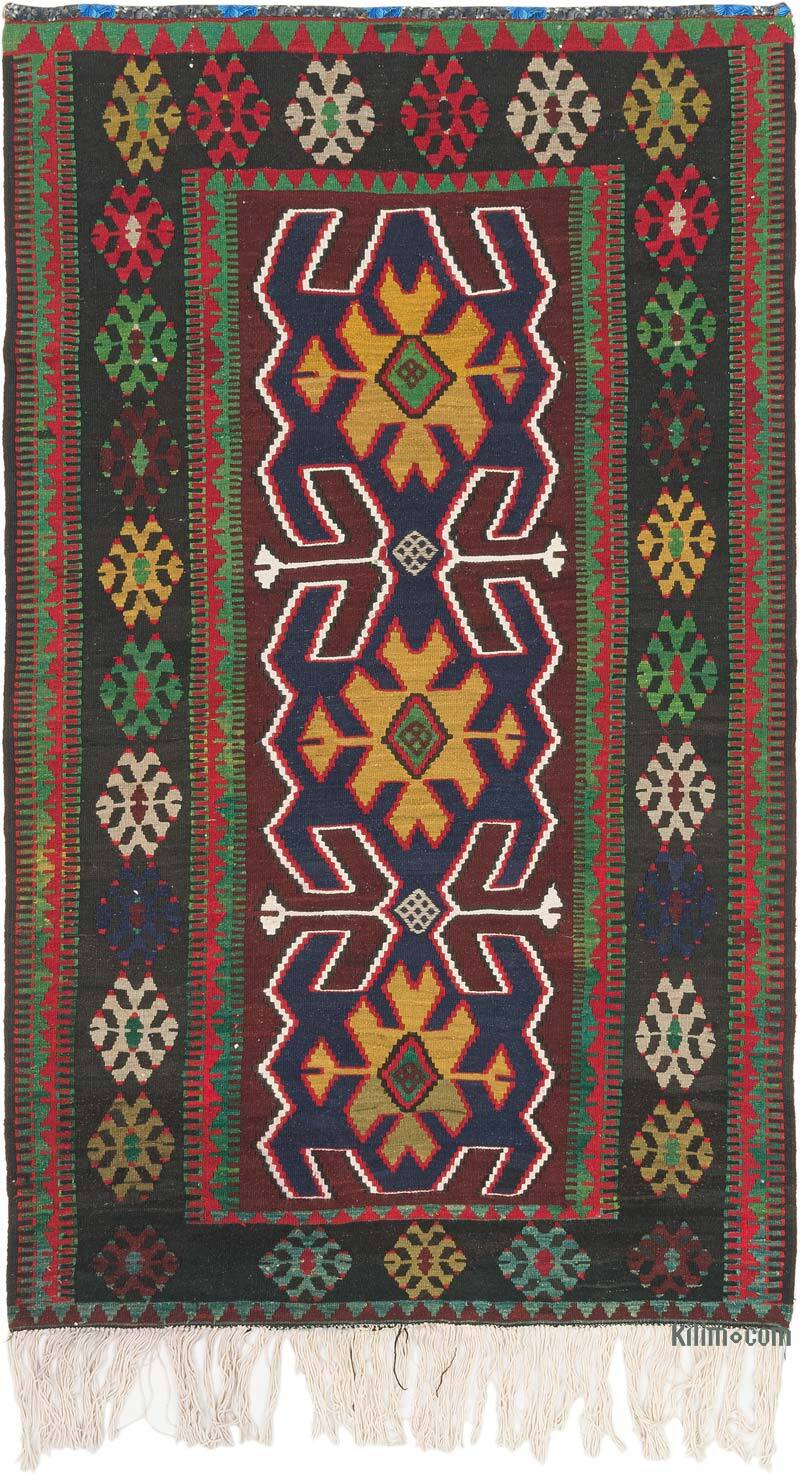 Alfombra Vintage Kilim Turca - 114 cm x 194 cm - K0073264