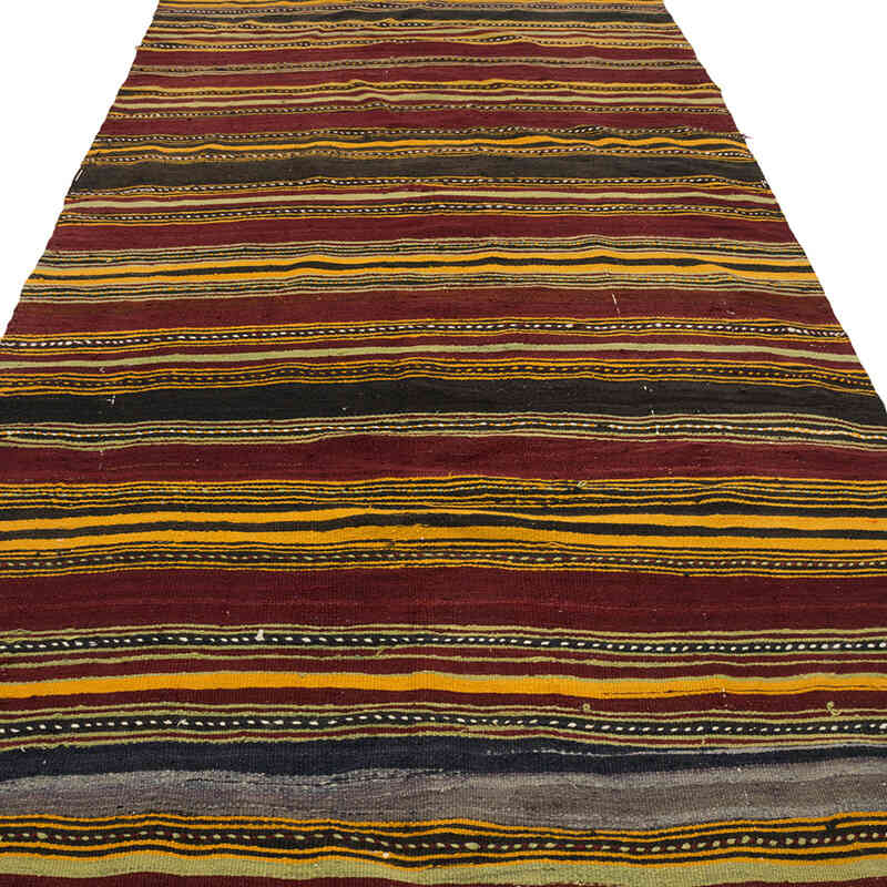 Vintage Turkish Kilim Rug - 4' 11" x 13' 3" (59" x 159") - K0073269