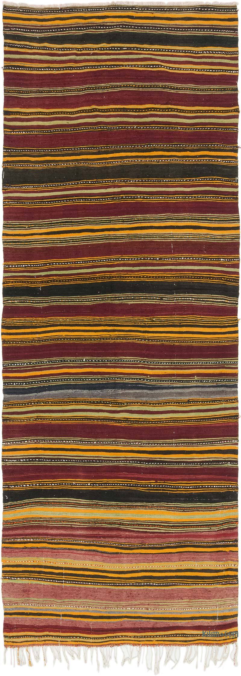 Vintage Turkish Kilim Rug - 4' 11" x 13' 3" (59" x 159") - K0073269