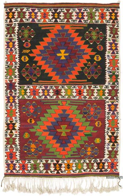 Vintage Turkish Kilim Rug - 4' 4" x 6' 7" (52" x 79")