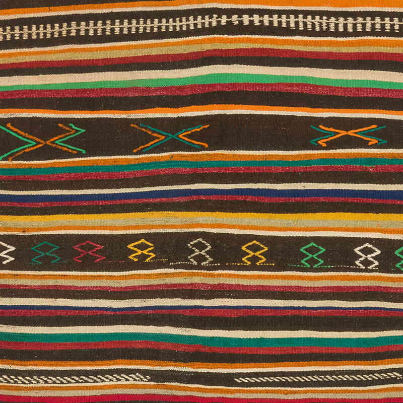 Vintage Turkish Kilim Rug - 5' 4" x 13' 11" (64" x 167") - K0073275