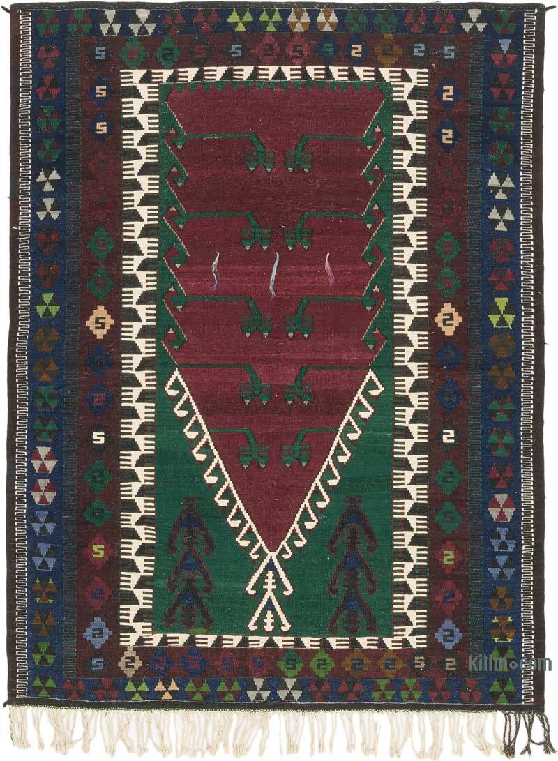 Alfombra Vintage Kilim Turca - 141 cm x 190 cm - K0073286
