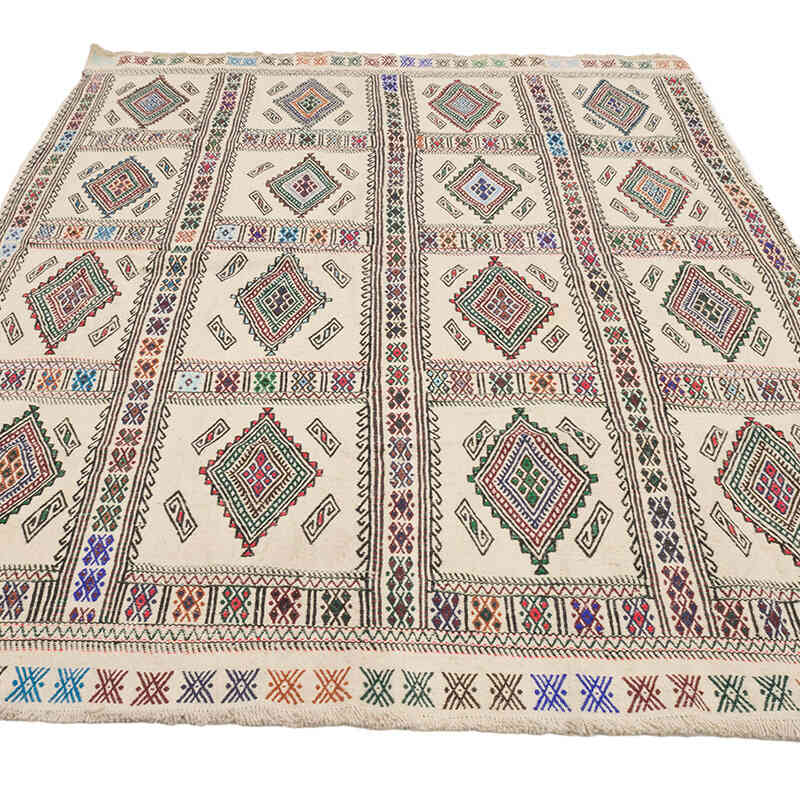 Vintage Anatolian Jijim Rug - 5' 3" x 7' 1" (63" x 85") - K0073289