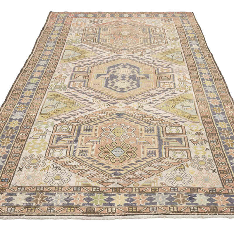 Vintage Soumak Rug - 4' 1" x 6' 7" (49" x 79") - K0073298