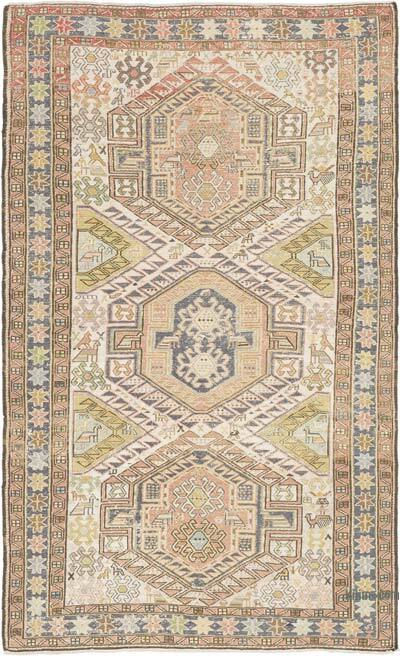Vintage Soumak Rug - 4' 1" x 6' 7" (49" x 79")
