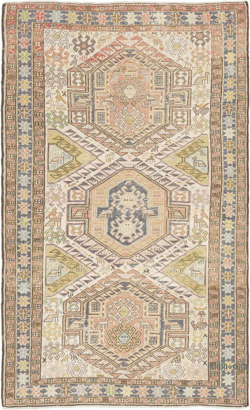 Vintage Soumak Rug - 4' 1" x 6' 7" (49" x 79") - K0073298