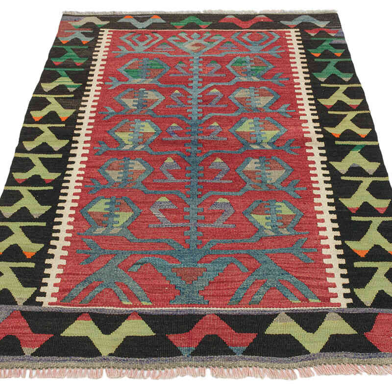 Vintage Turkish Kilim Rug - 2' 10" x 4' 2" (34" x 50") - K0073305