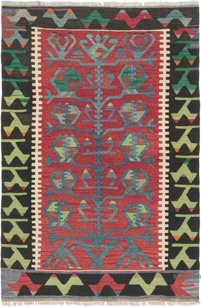Vintage Turkish Kilim Rug - 2' 10" x 4' 2" (34" x 50")