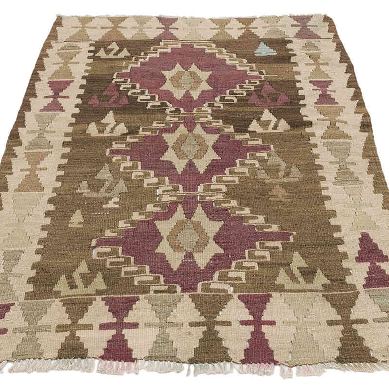 Vintage Turkish Kilim Rug - 2' 11" x 4' 3" (35" x 51") - K0073307