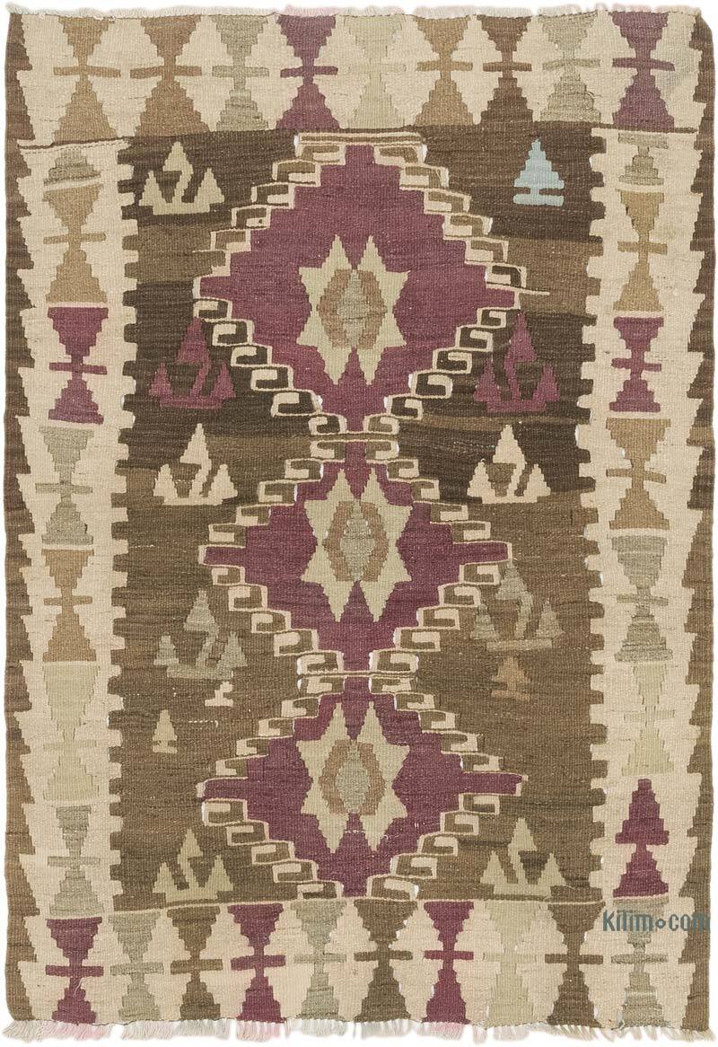 Vintage Turkish Kilim Rug - 2' 11" x 4' 3" (35" x 51") - K0073307