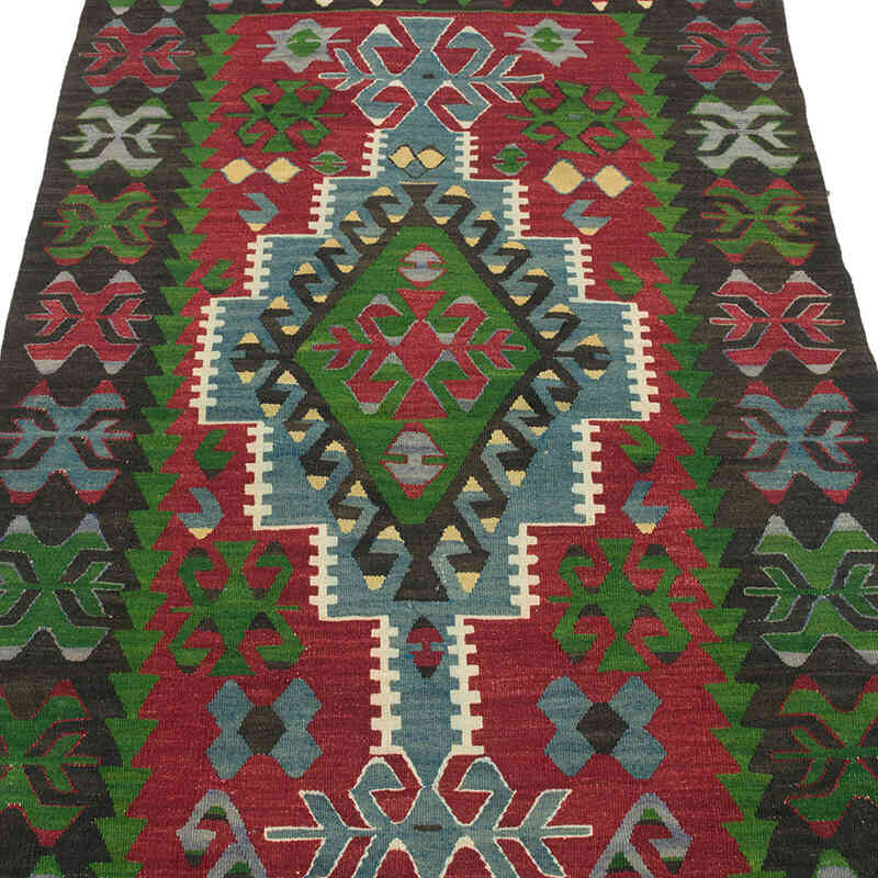 Vintage Turkish Kilim Rug - 3'  x 5' 1" (36" x 61") - K0073312