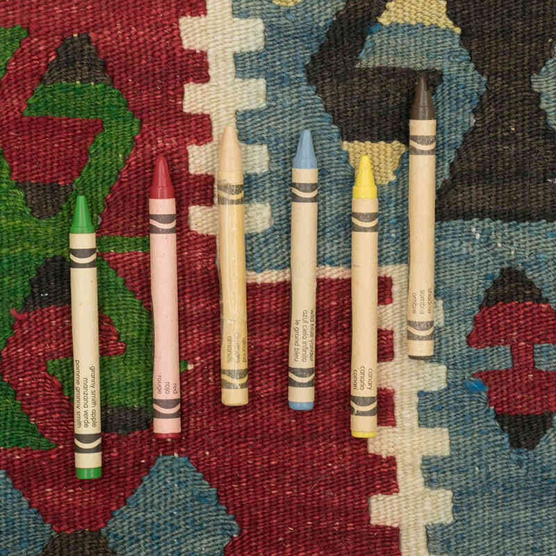 Vintage Turkish Kilim Rug - 3'  x 5' 1" (36" x 61") - K0073312