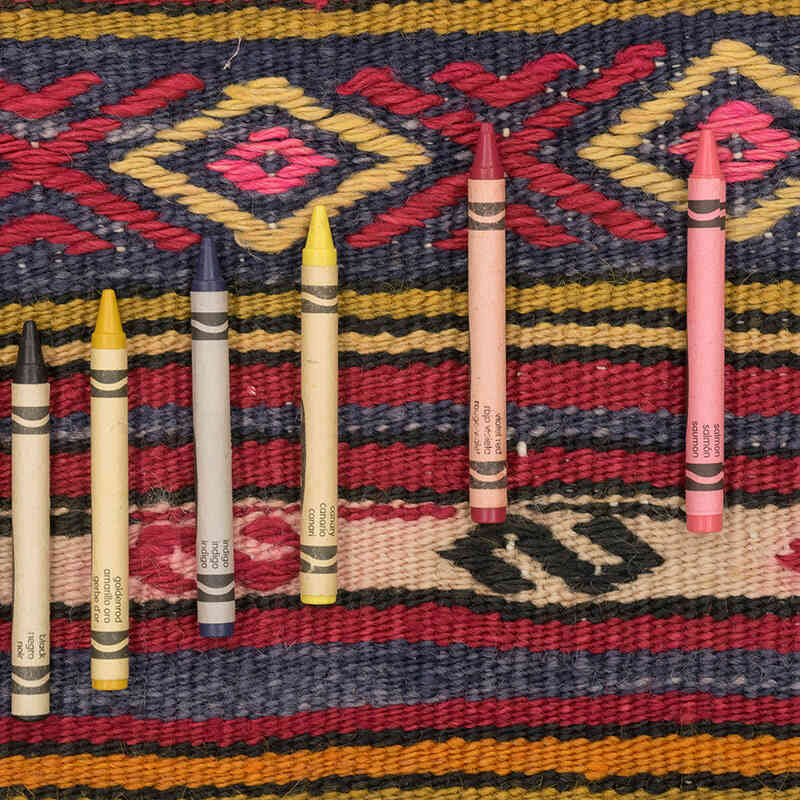 Alfombra Vintage Kilim Turca - 102 cm x 136 cm - K0073315