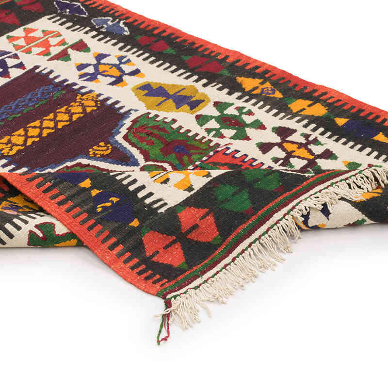 Alfombra Vintage Kilim Turca - 100 cm x 130 cm - K0073319